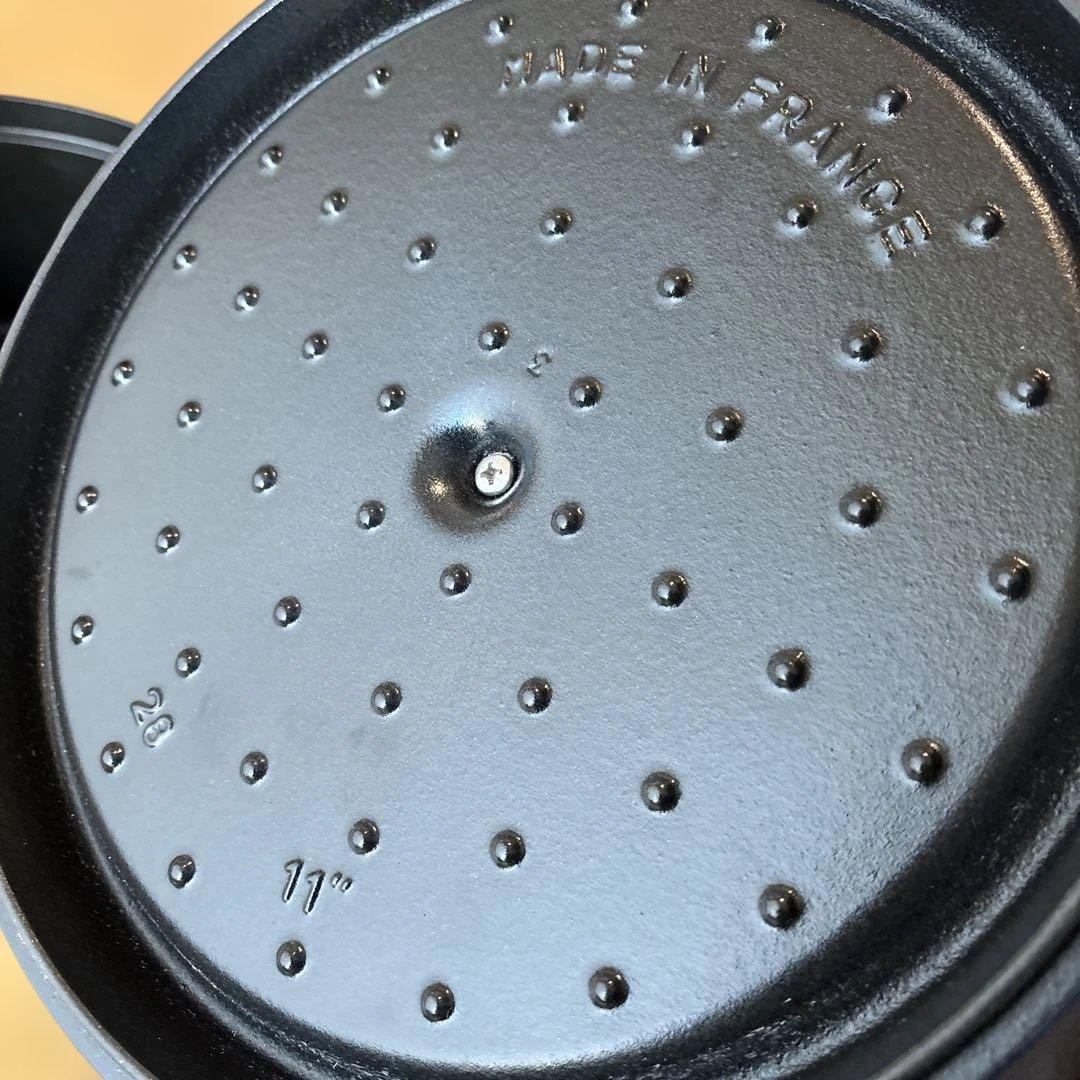 新品 グランブルー ストウブ staub 鍋 ピコ・ココット ラウンド 28cm