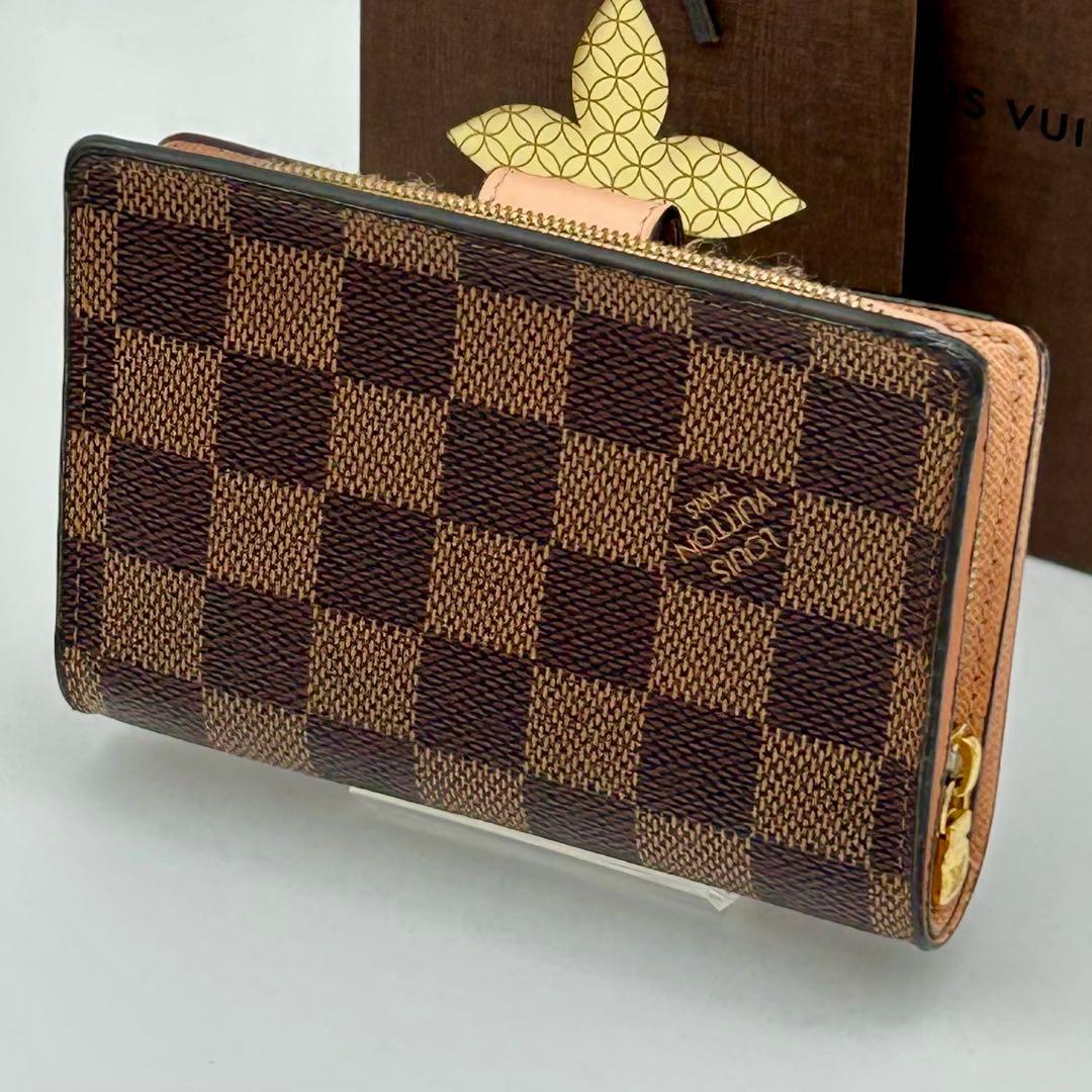 【新型】箱付き ルイヴィトン ダミエ ポルトフォイユ ジュリエット 二つ折り財布