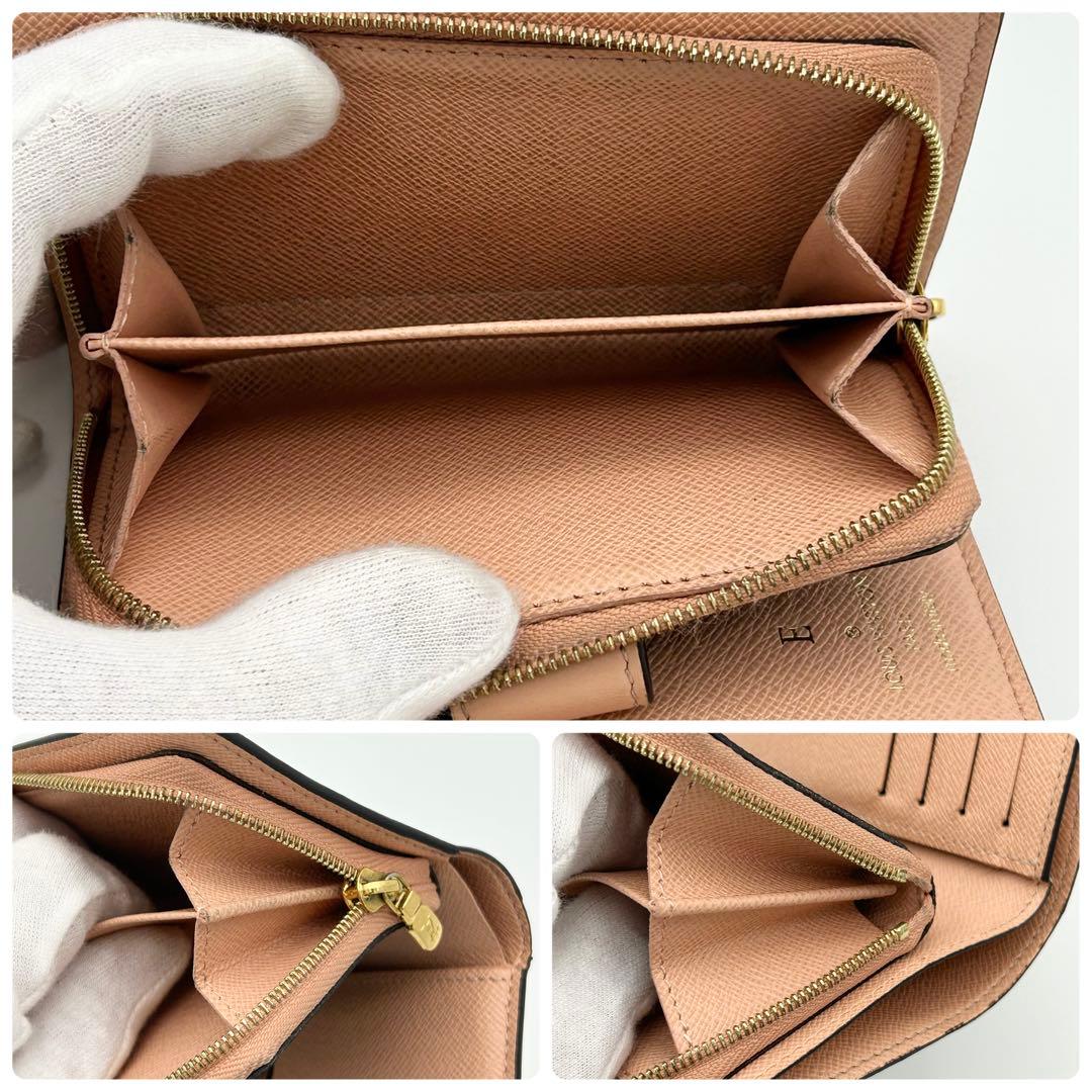 【新型】箱付き ルイヴィトン ダミエ ポルトフォイユ ジュリエット 二つ折り財布