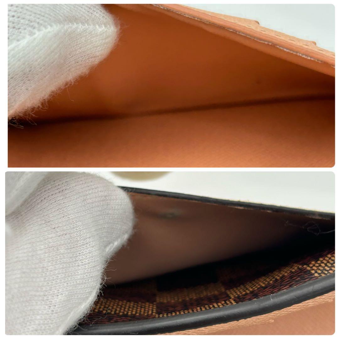 【新型】箱付き ルイヴィトン ダミエ ポルトフォイユ ジュリエット 二つ折り財布