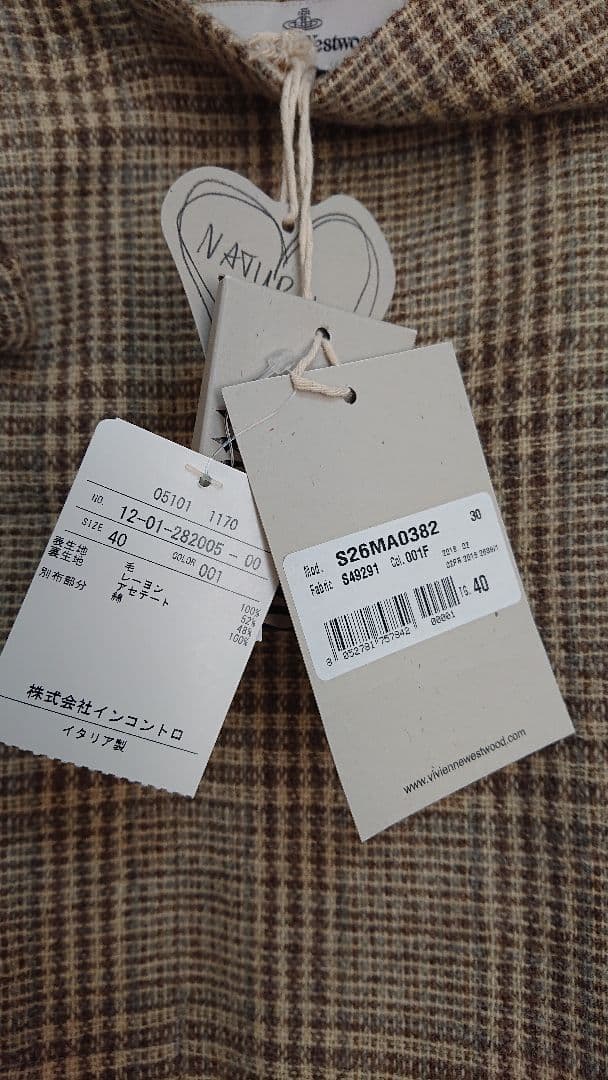 タグ付き☆ヴィヴィアンウエストウッド☆インポート☆チェックスカート