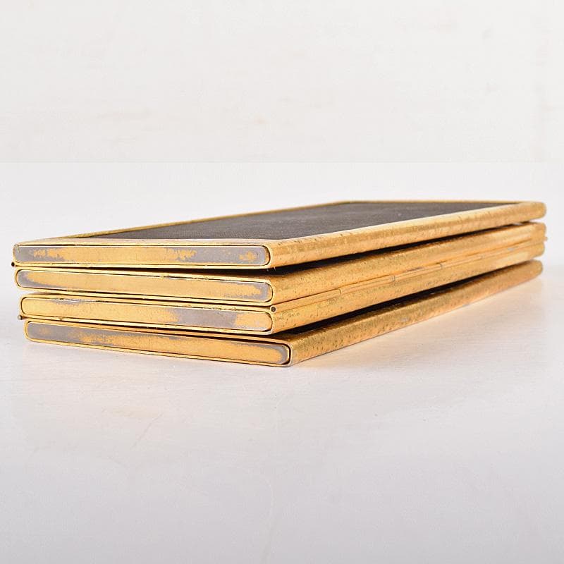 中国　古七宝琺瑯彩　花鳥文　卓上屏風　硯屏　M　R8490