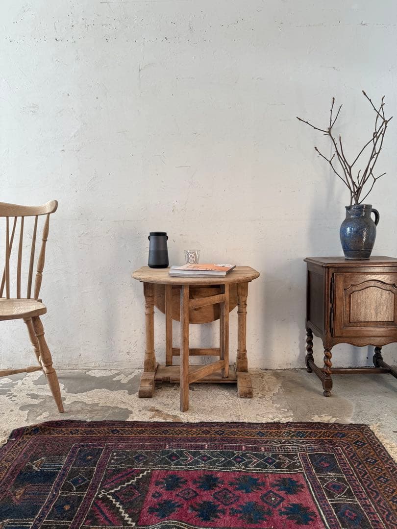 ビンテージ　ゲートレッグテーブル ドロップリーフテーブル 剥離