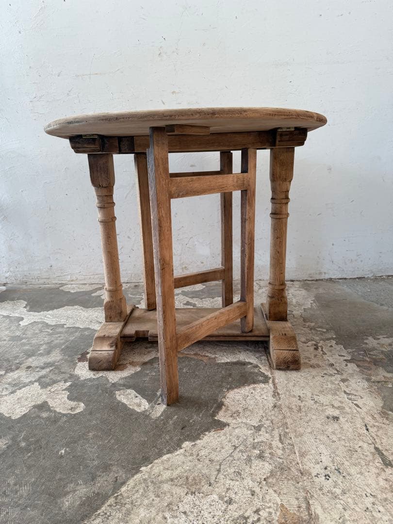 ビンテージ　ゲートレッグテーブル ドロップリーフテーブル 剥離