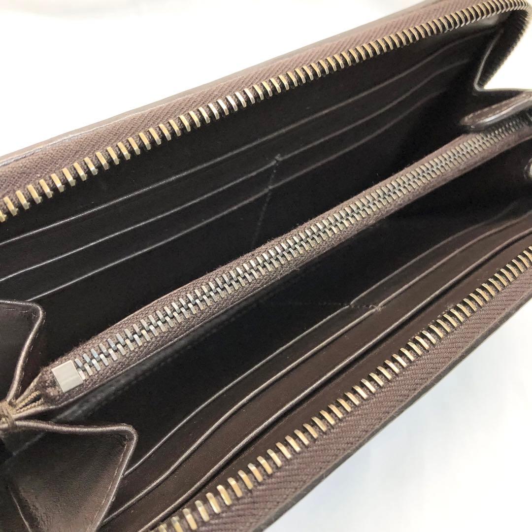 BOTTEGA VENETA ボッテガ　イントレチャート 長財布　ブラウン