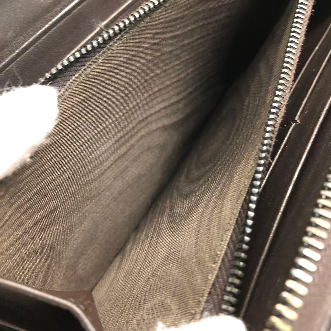 BOTTEGA VENETA ボッテガ　イントレチャート 長財布　ブラウン
