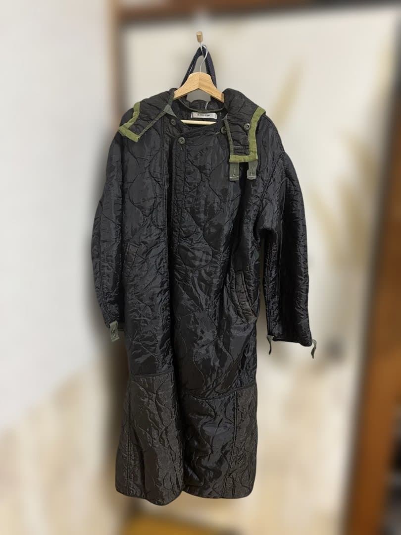 【THETINYSHOPbyMORI】 リメイク軍物ライナー　キルティングコート