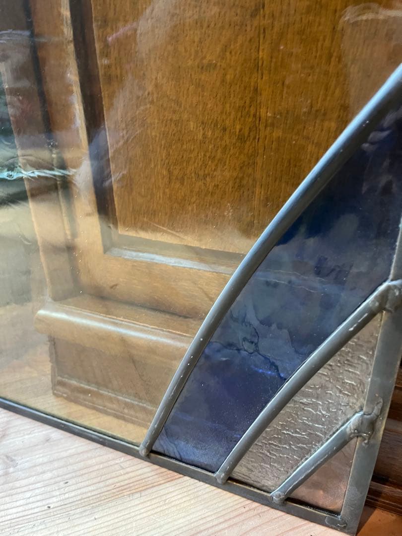 引き取り限定 ステンドグラス パネル 建具 窓 ステンドガラス アンティーク