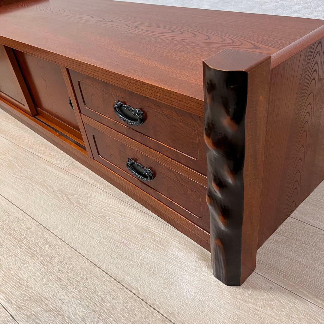 （ち05）【からくり隠し箱付き】置床 置き床 ローボード テレビ台 飾り台 花台