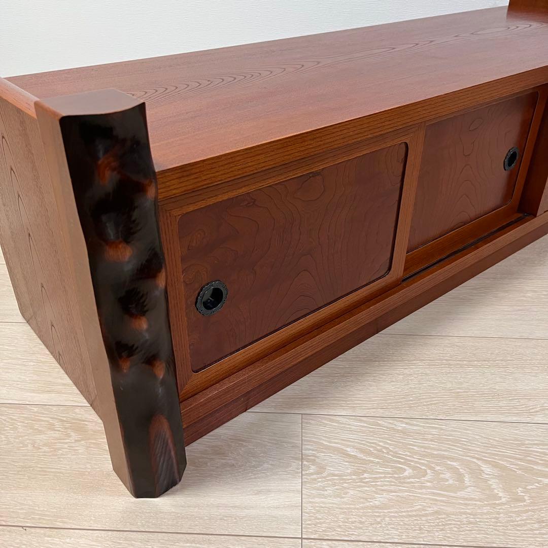 （ち05）【からくり隠し箱付き】置床 置き床 ローボード テレビ台 飾り台 花台