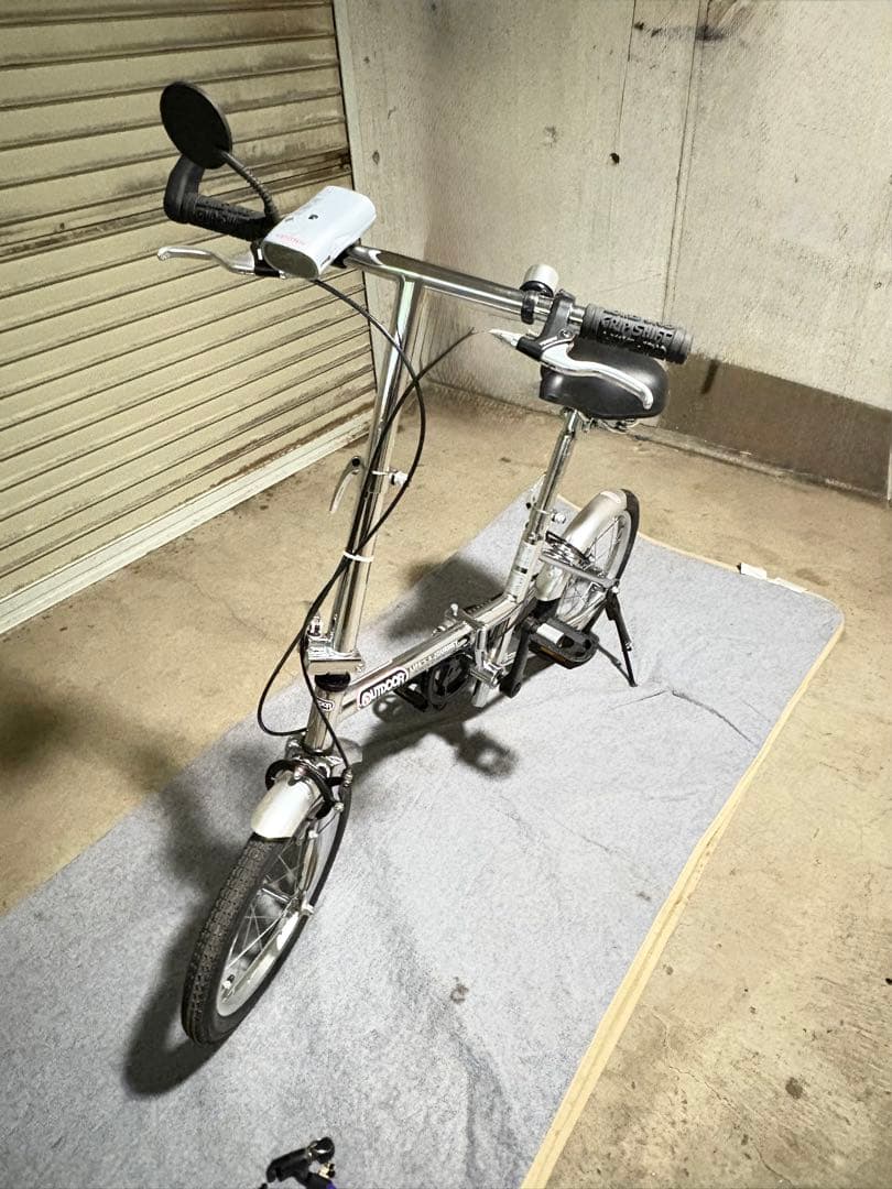 アウトドア 折りたたみ自転車 シルバー