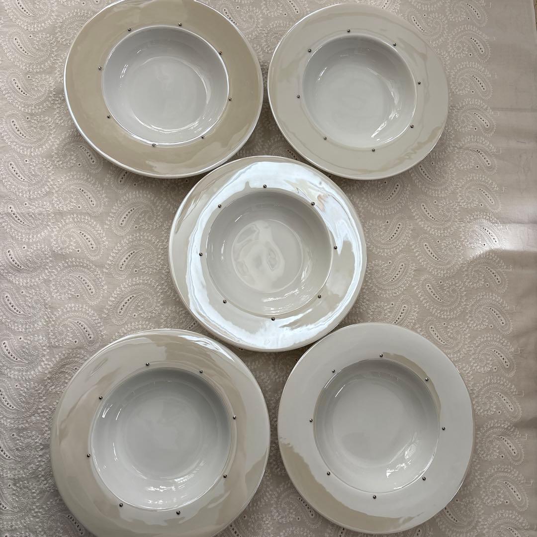 フランス製　COTE TABLE　コテターブル　深皿　5枚