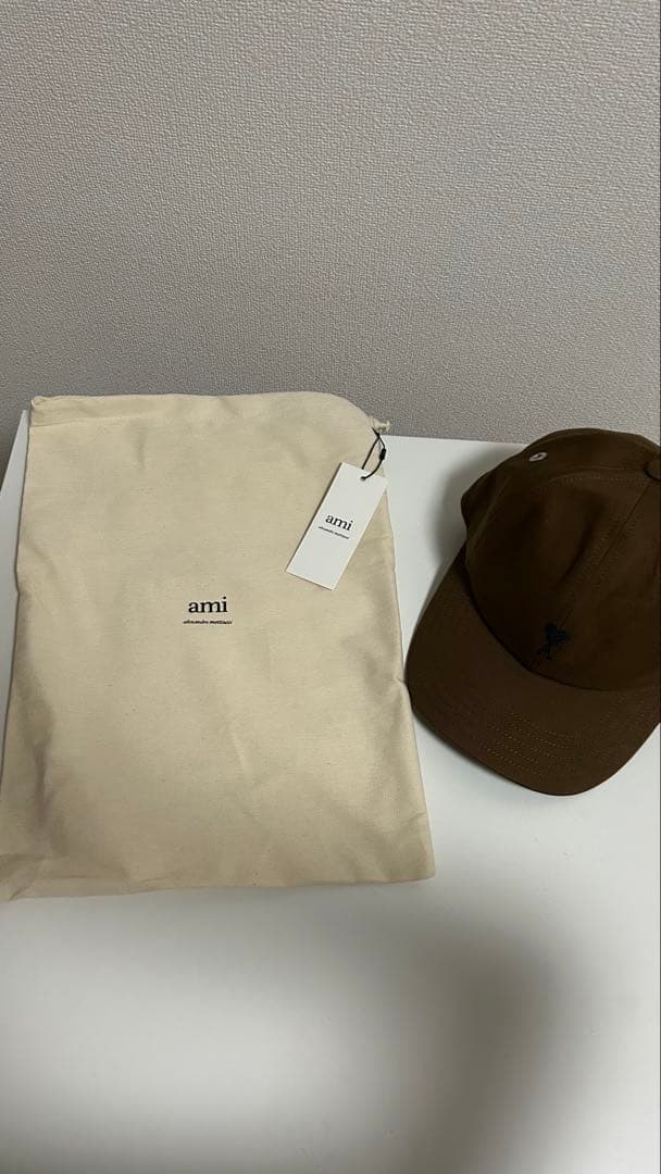 ami paris ブラウン キャップ