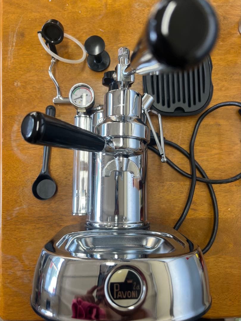 la pavoni エスプレッソマシン 美品圧力計付き