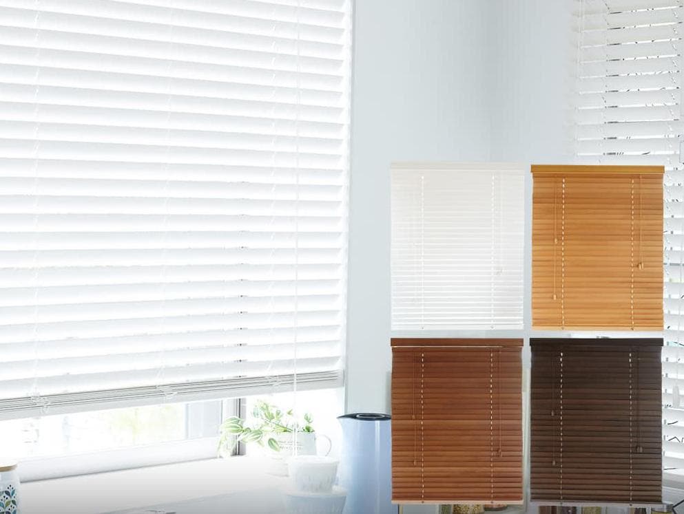 天然木 ウッドブラインド ミディアムブラウン