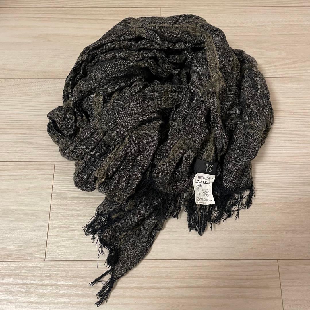 ワイズ チェック ストール マフラー Y's