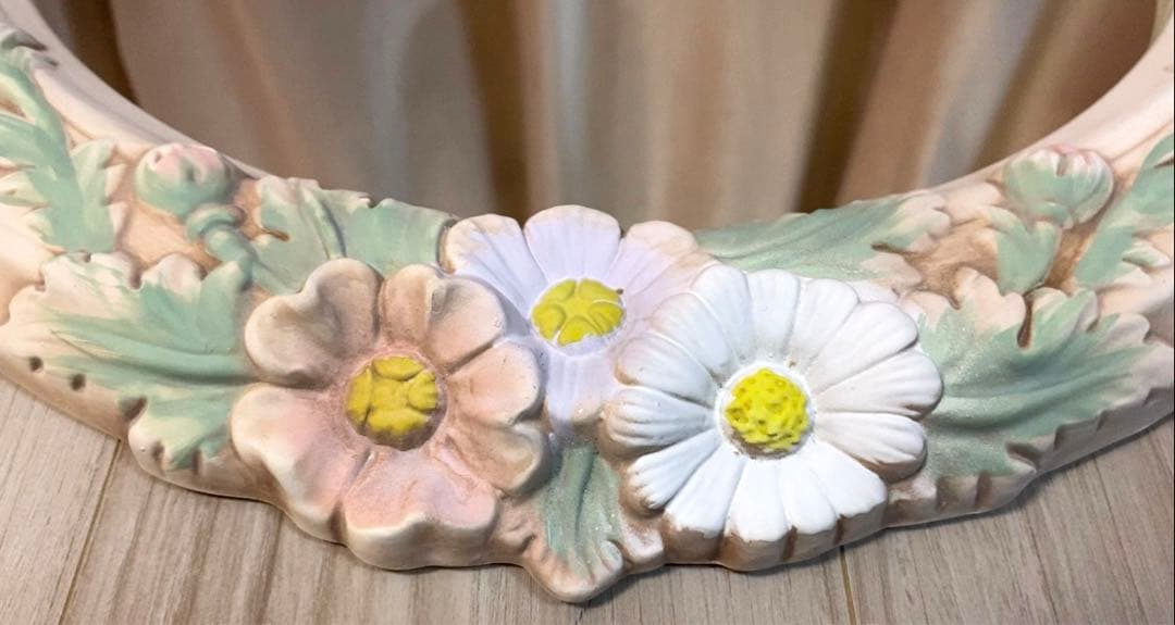 イタリア　ミラー　陶器製