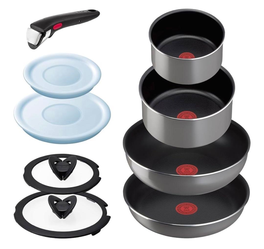 【未使用品】ティファール 鍋 フライパンセット 9点セット ガス火専用