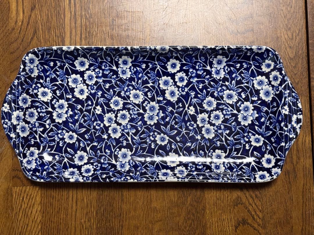 Burleigh ブルーキャリコ　プレート