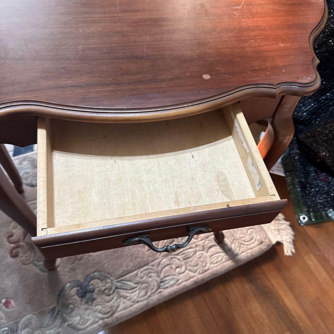 カリモク家具 猫脚 アンティークテーブル