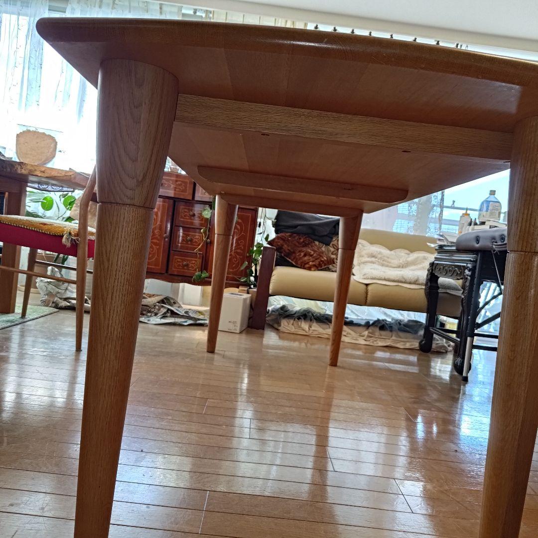 日進木工 オークのダイニングテーブル 180×75cm