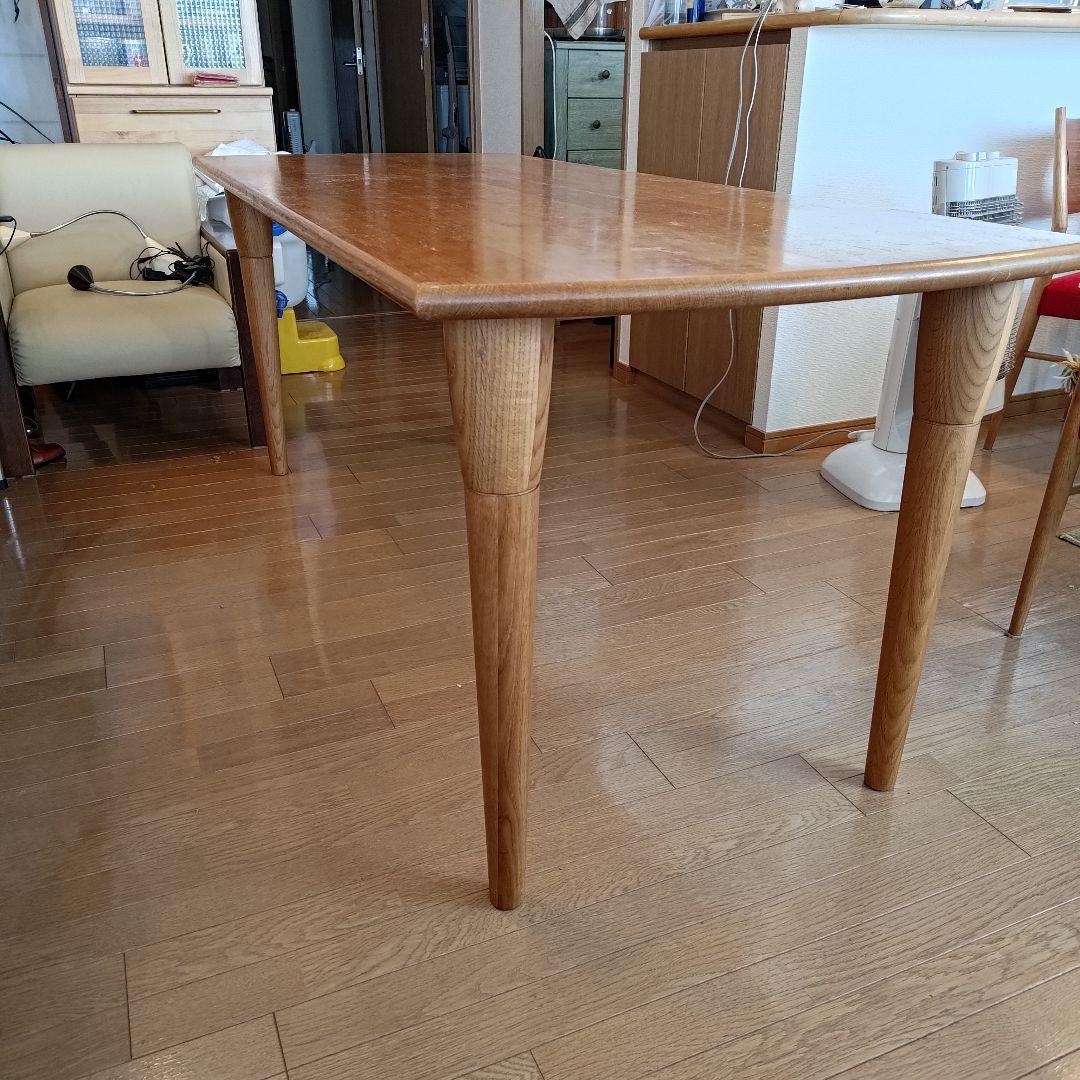 日進木工 オークのダイニングテーブル 180×75cm