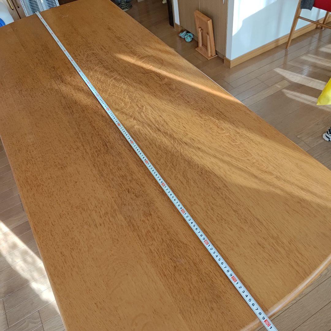 日進木工 オークのダイニングテーブル 180×75cm