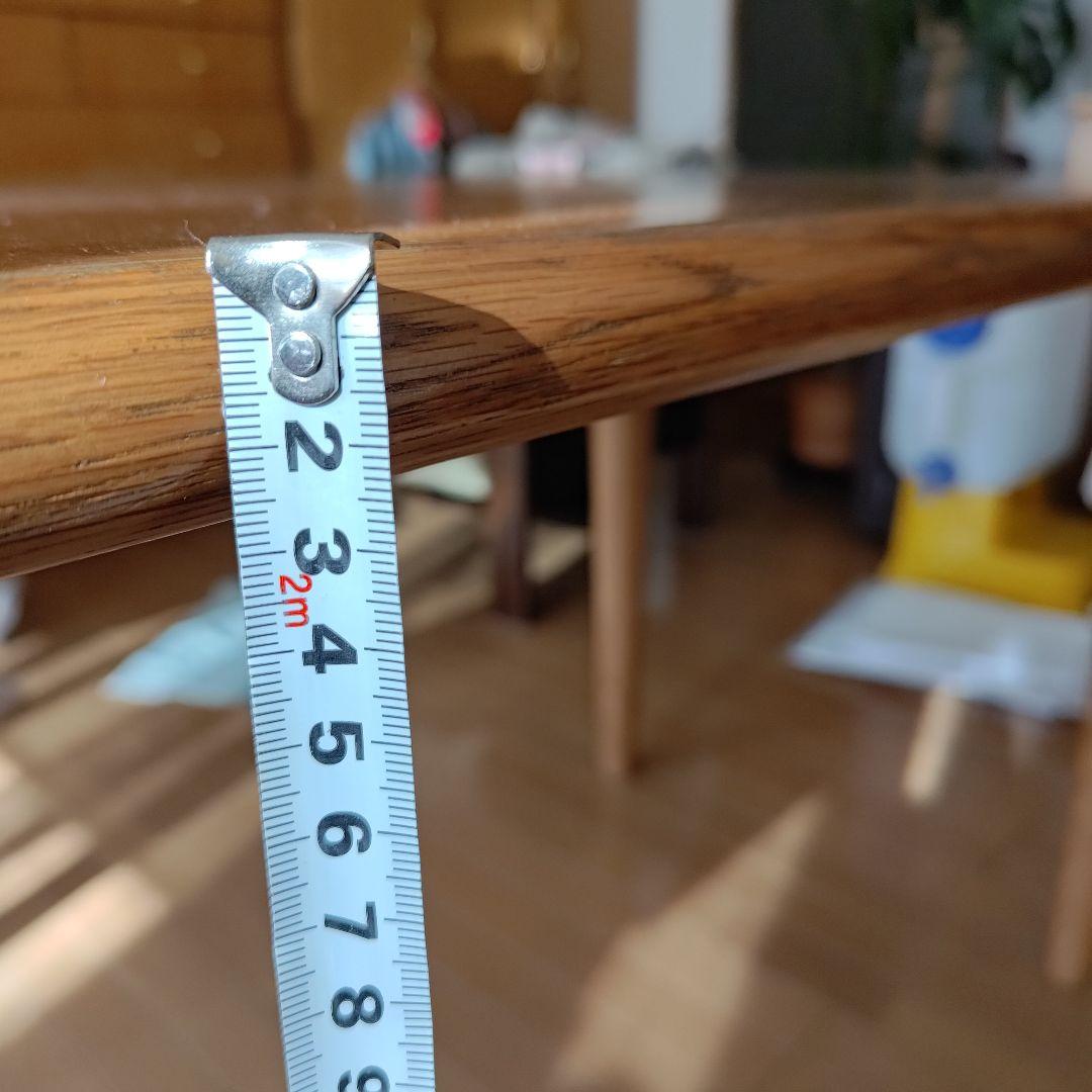 日進木工 オークのダイニングテーブル 180×75cm