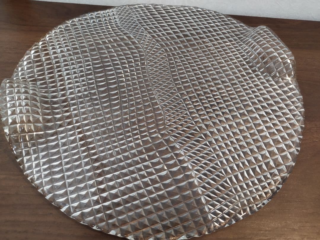 ●ボヘミアクリスタル ガラス プレート 大皿