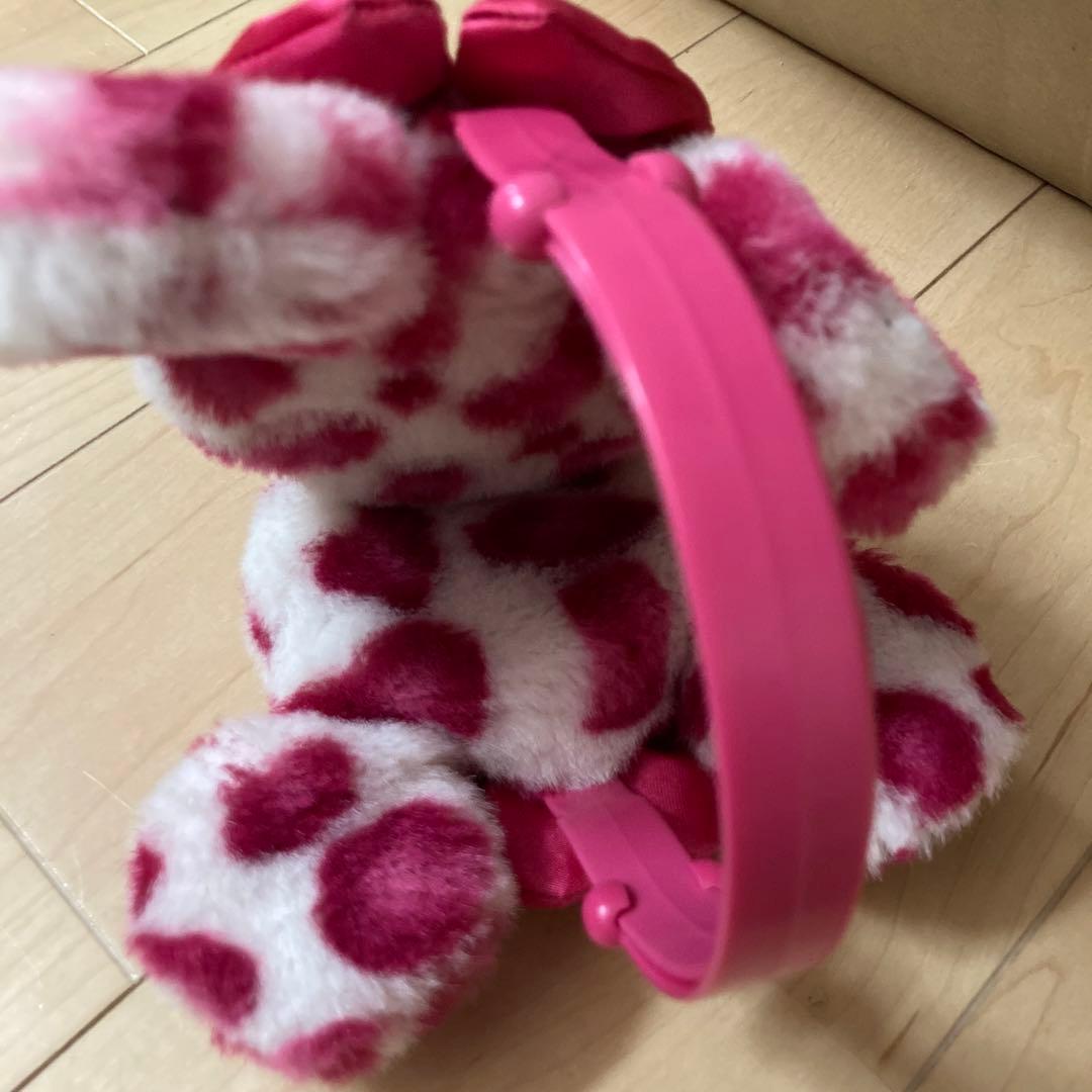 ミニー　イヤーマフ　ヒョウ柄　ピンク　ディズニー　ディズニーリゾート