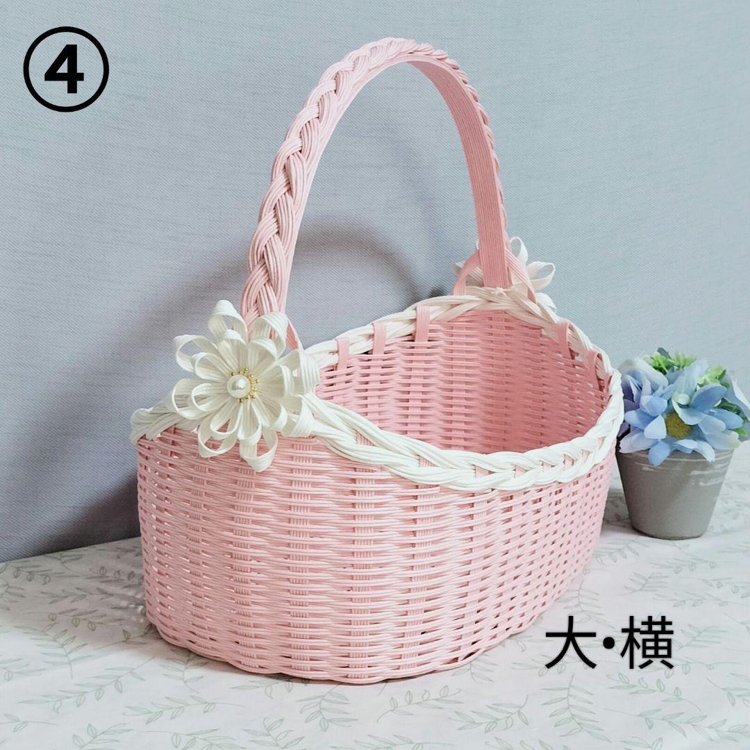 かご バスケット 4点セット エコクラフト プチギフト 結婚式