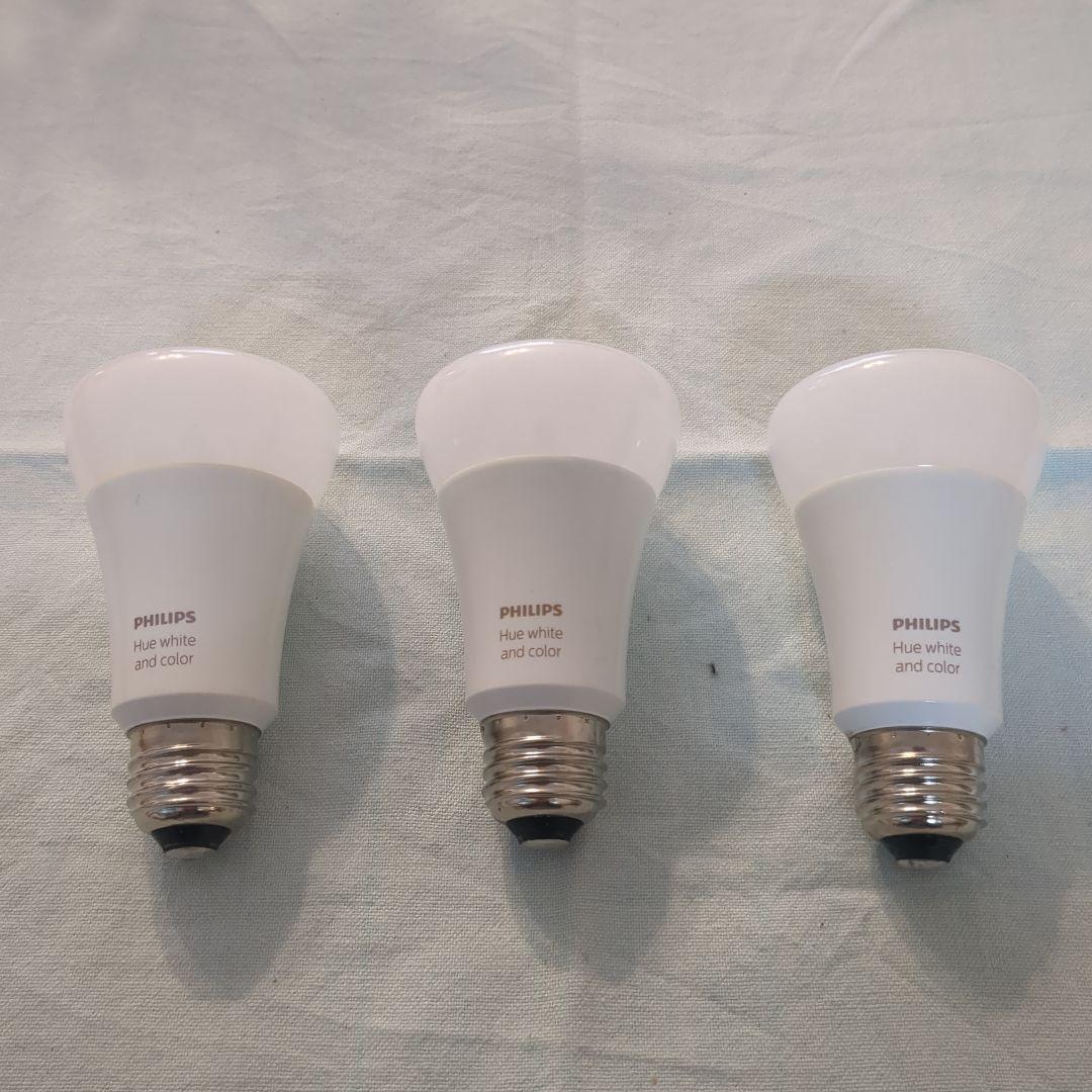 【masami】PHILIPS Hue 白色・カラーLED電球　3個セット