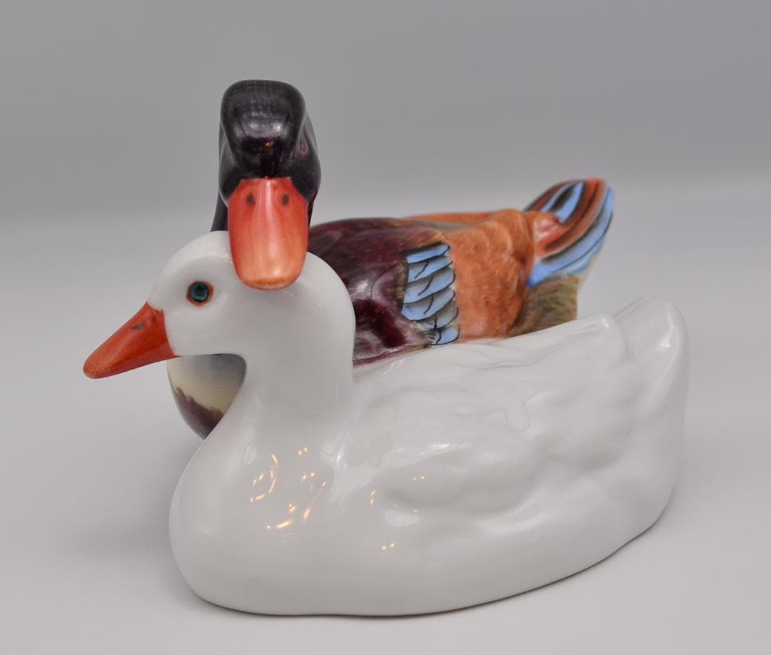 二羽のカモ　Two Ducks　ヘレンド　＃5036　ハンガリー　ご成約済み