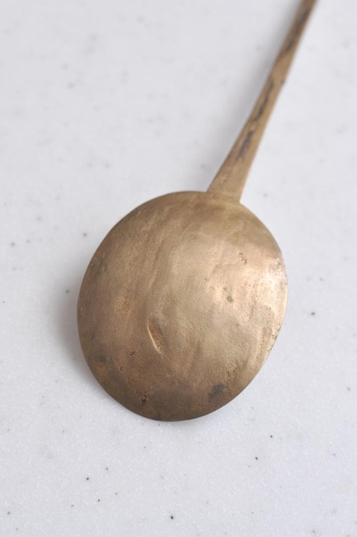 ZWIESELLさまご売約　韓国　真鍮製スッカラ　李朝　骨董　アンティーク　②