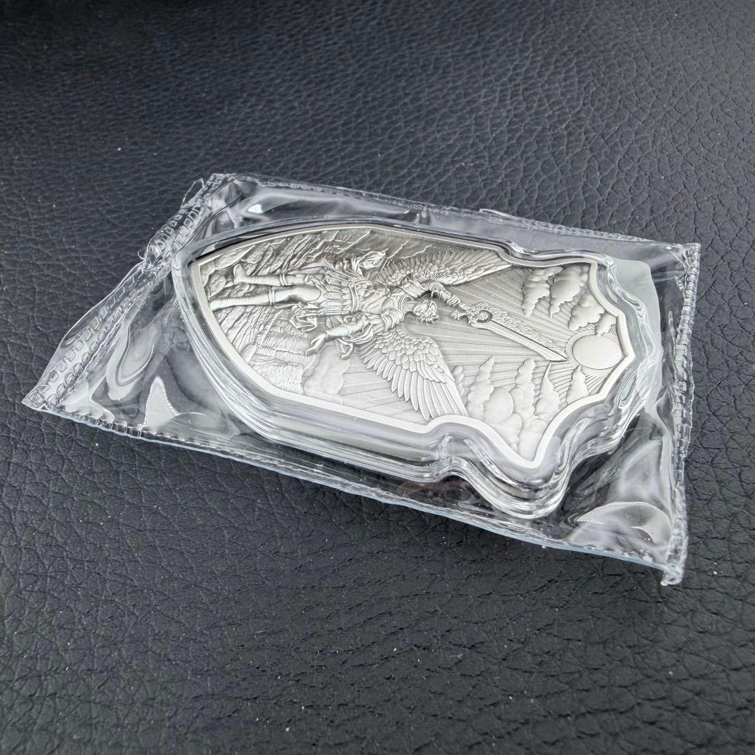 銀貨 聖ウリエルの盾 ハイレリーフ アンティーク 2オンス 2oz メダル 天使