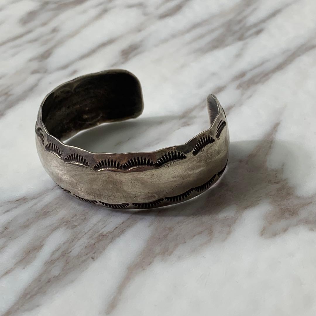 ナバホ族 W.TRACY バングル STERLING 刻印 vintage