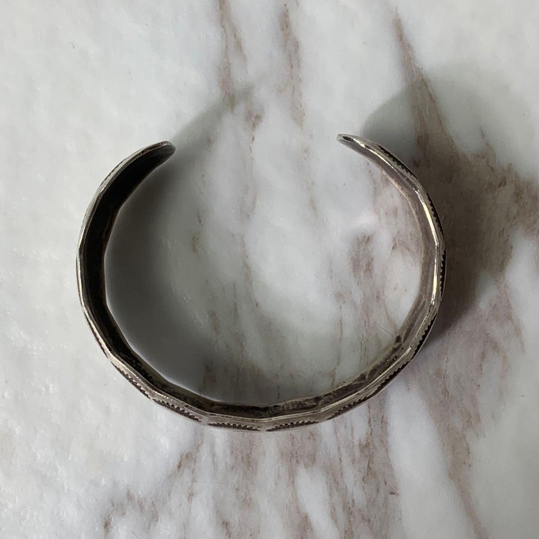 ナバホ族 W.TRACY バングル STERLING 刻印 vintage