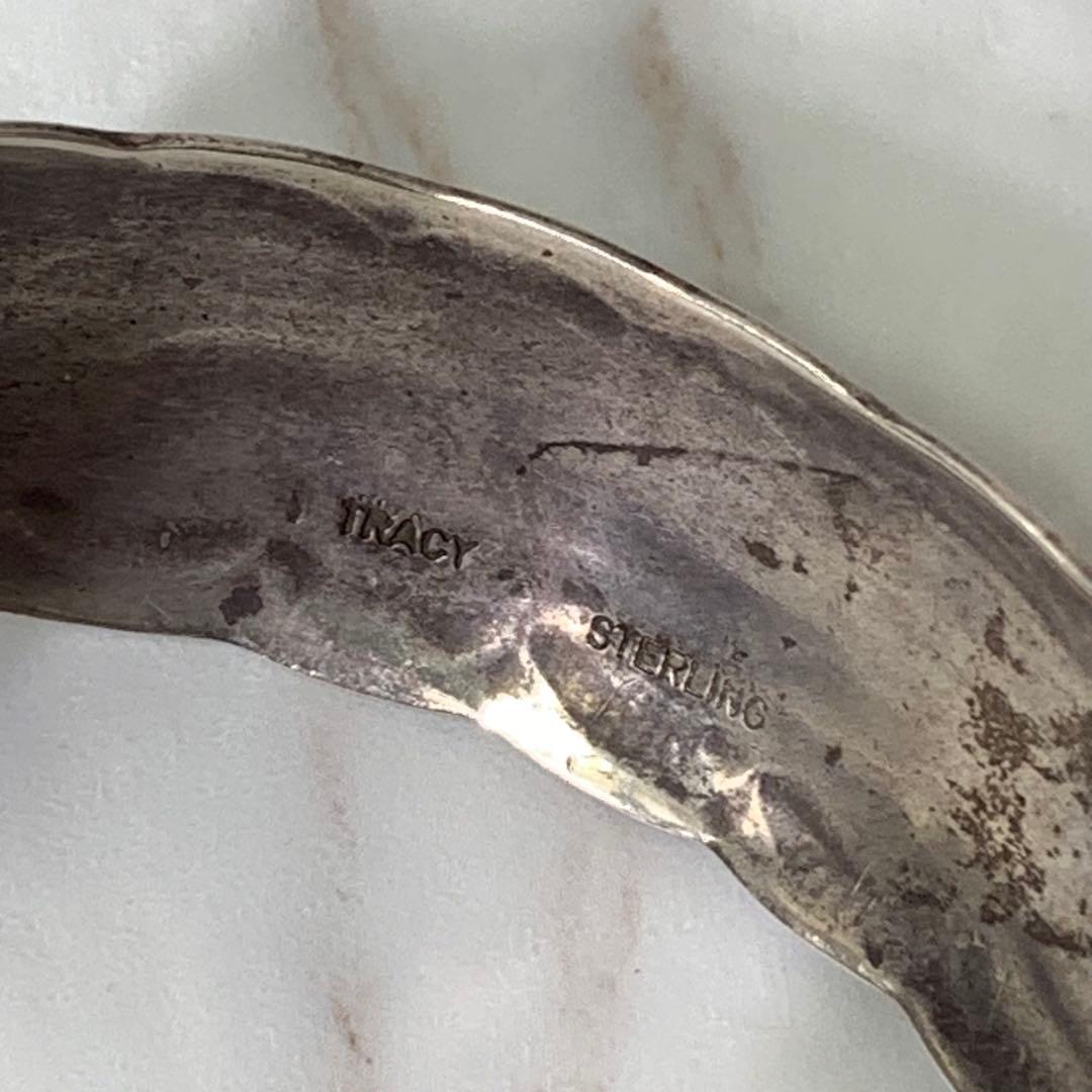 ナバホ族 W.TRACY バングル STERLING 刻印 vintage