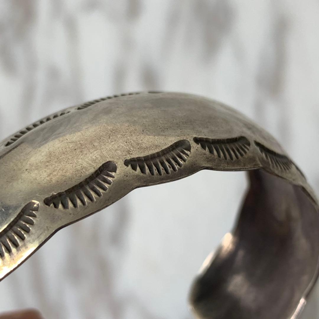 ナバホ族 W.TRACY バングル STERLING 刻印 vintage