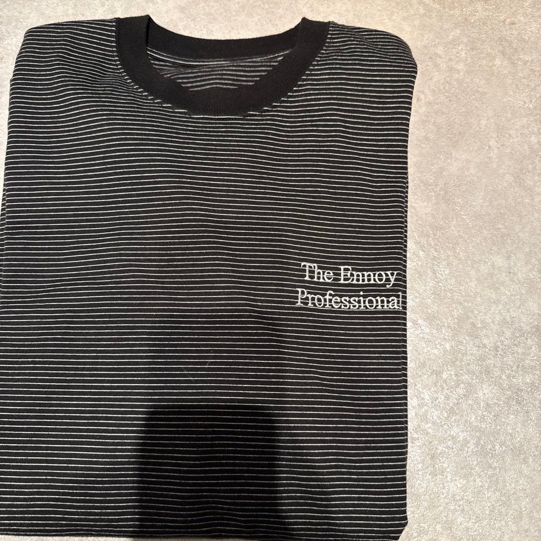 ENNOY エンノイ L/S Border T-Shirts ロンT ブラック