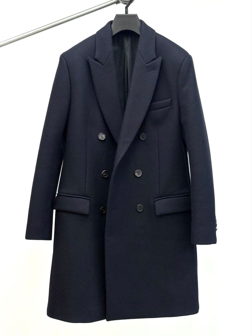 Ami Paris ダブルブレスト チェスターコート 48 ピークドラペル