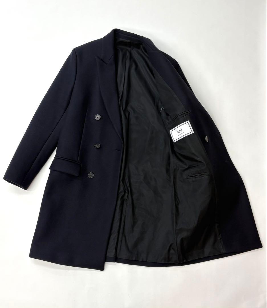 Ami Paris ダブルブレスト チェスターコート 48 ピークドラペル