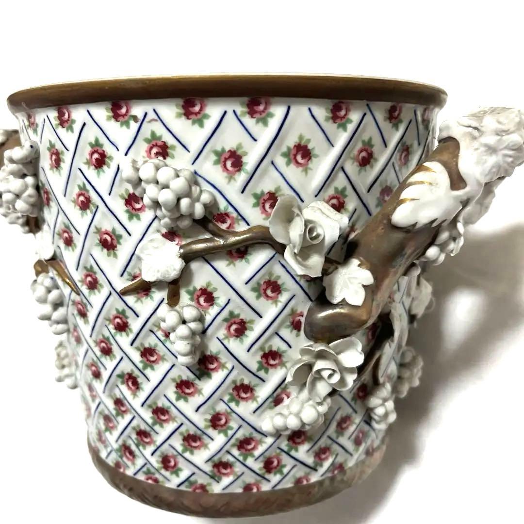 マイセン葡萄花柄バスケット