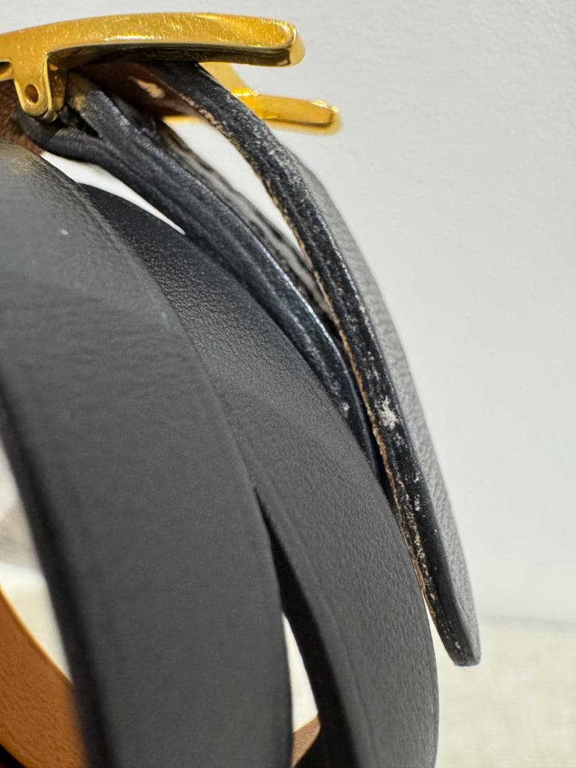 エルメス ビーアピ 4連ブレスレット 2012年 ブラック×ゴールド金具