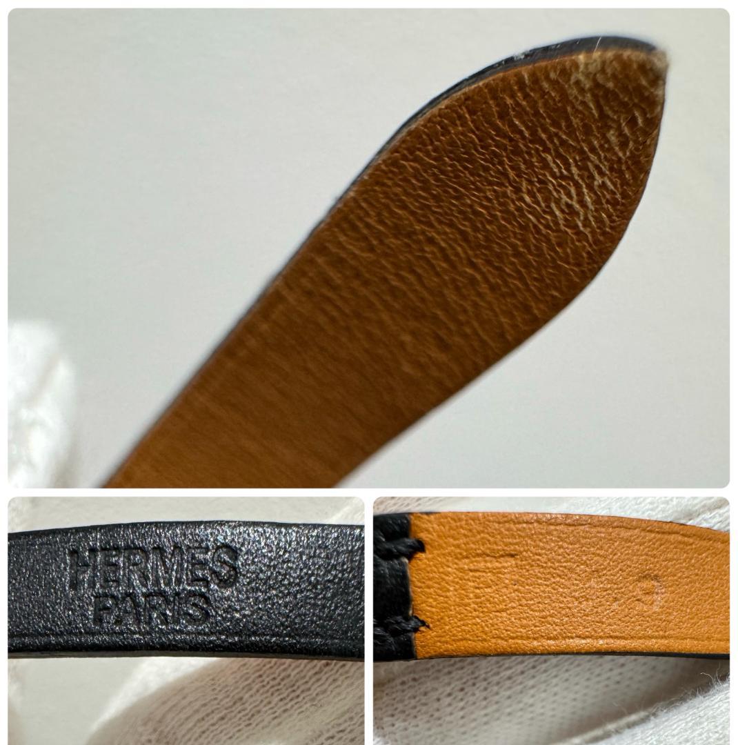 エルメス ビーアピ 4連ブレスレット 2012年 ブラック×ゴールド金具