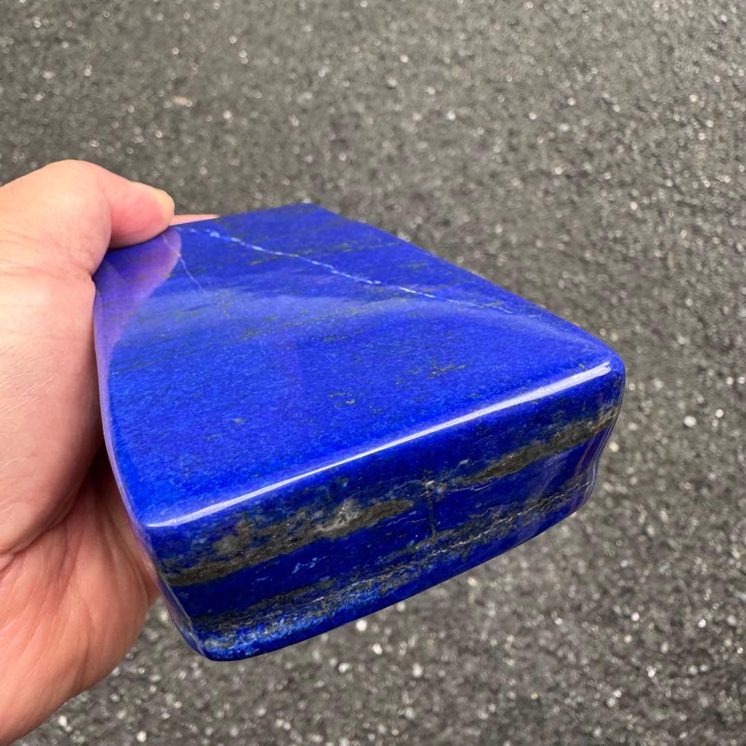 ☆ラピスラズリ☆極上石☆5A☆約607g☆アフガニスタン産☆天然無着色☆磨き石