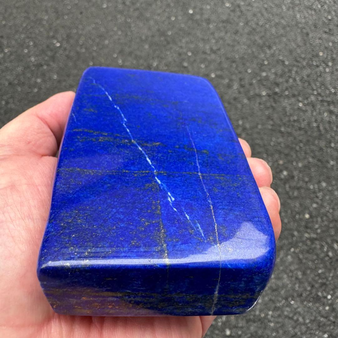 ☆ラピスラズリ☆極上石☆5A☆約607g☆アフガニスタン産☆天然無着色☆磨き石