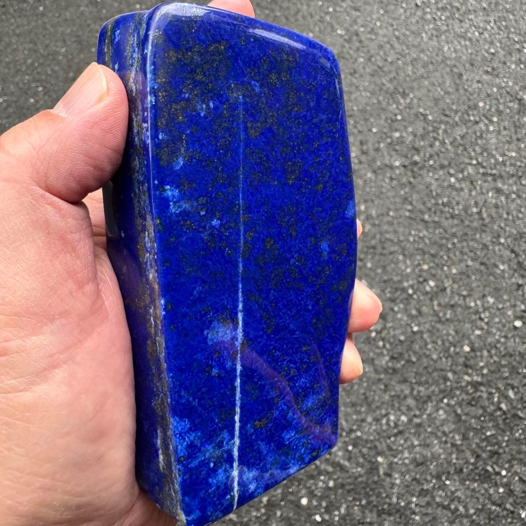 ☆ラピスラズリ☆極上石☆5A☆約607g☆アフガニスタン産☆天然無着色☆磨き石