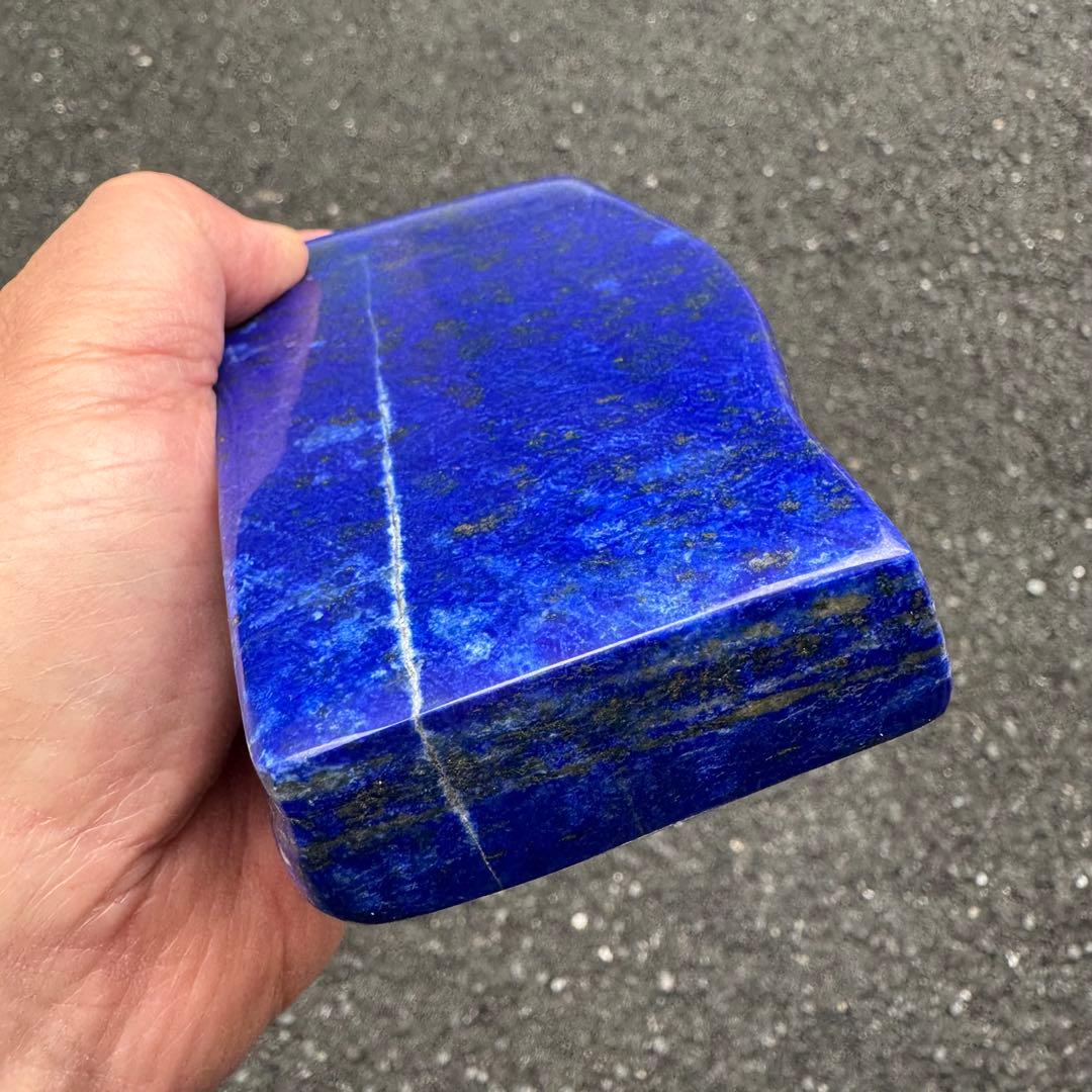 ☆ラピスラズリ☆極上石☆5A☆約607g☆アフガニスタン産☆天然無着色☆磨き石