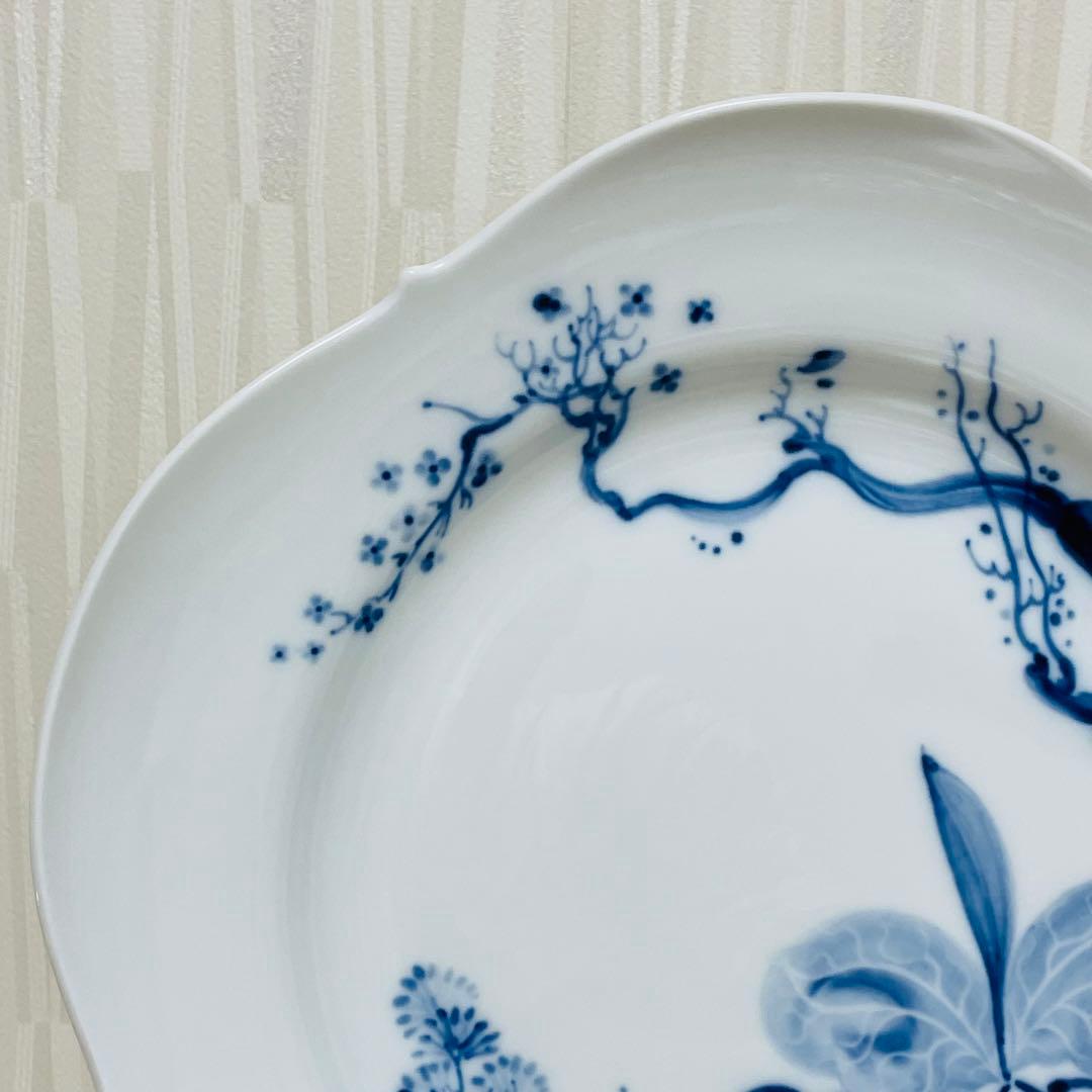 未使用 Meissen マイセン ブルーオーキッド 大皿 プレート 25cm